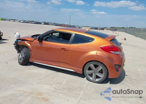 2013 Hyundai Veloster Turbo W/Black z USA, uszkodzony, nr VIN KMHTC6AE4DU169787